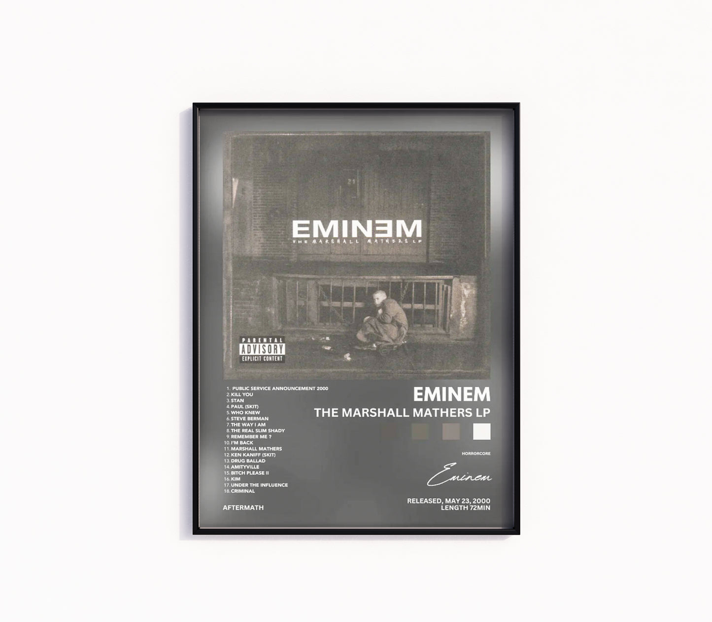 Eminem "The Marshall Mathers Lp" Album Poster