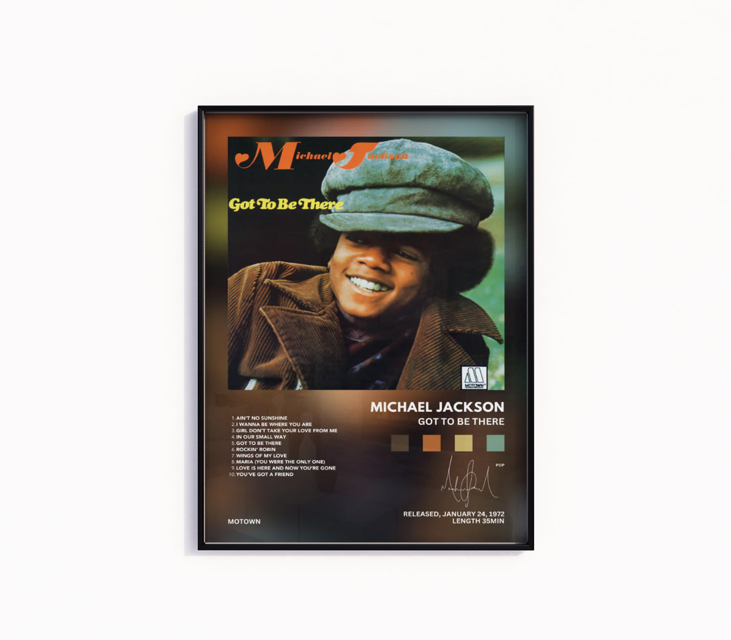 Michael Jackson "Got To Be There" Album Poster