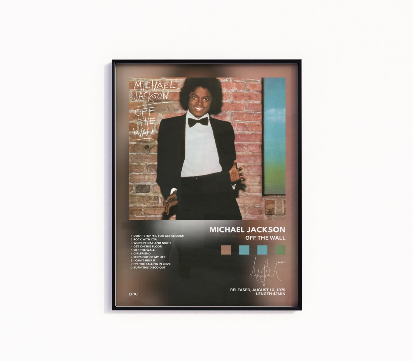 Michael Jackson "Off The Wall" Album Poster