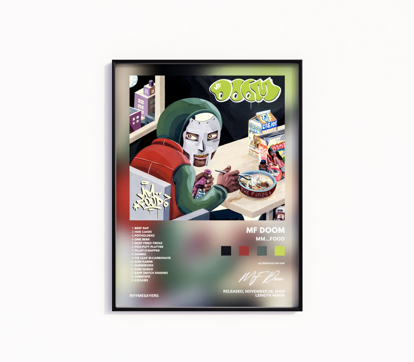 MF Doom "Mm...Food" Album Poster