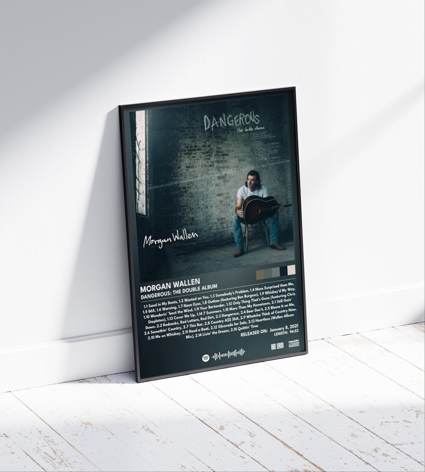 Morgan Wallen 'Dangerous: The Double' Album Poster
