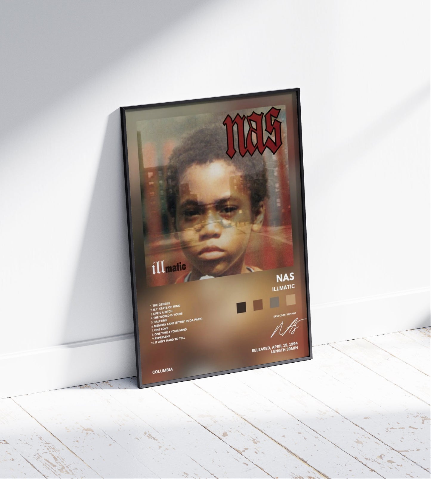 Nas "Illmatic" Album Poster