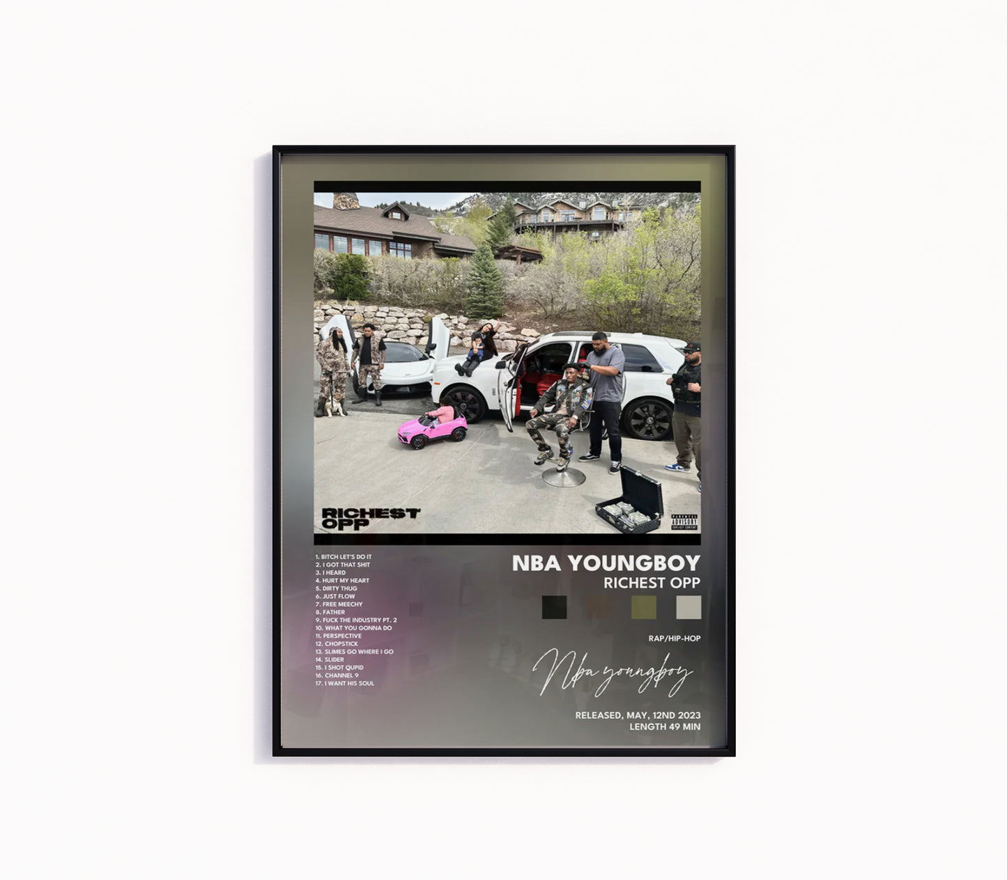 NBA YoungBoy "Richest Opp" Album Poster