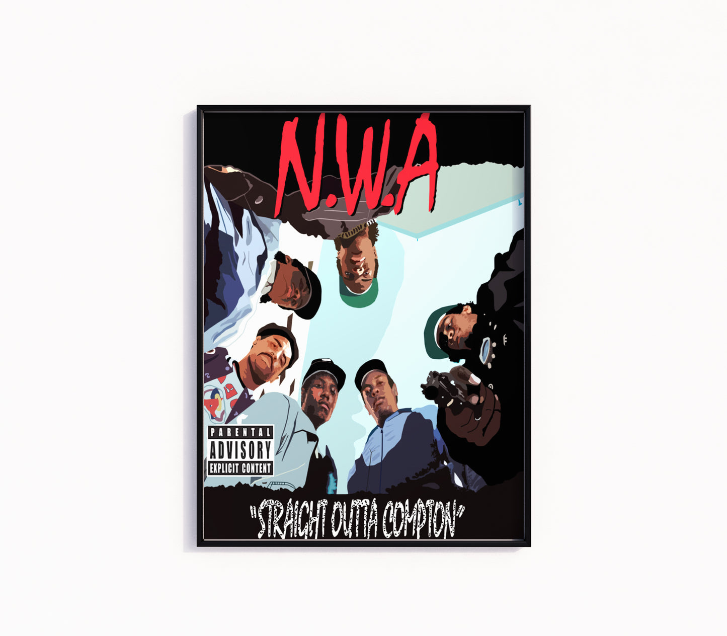 NWA "Straight Outta Compton" Poster