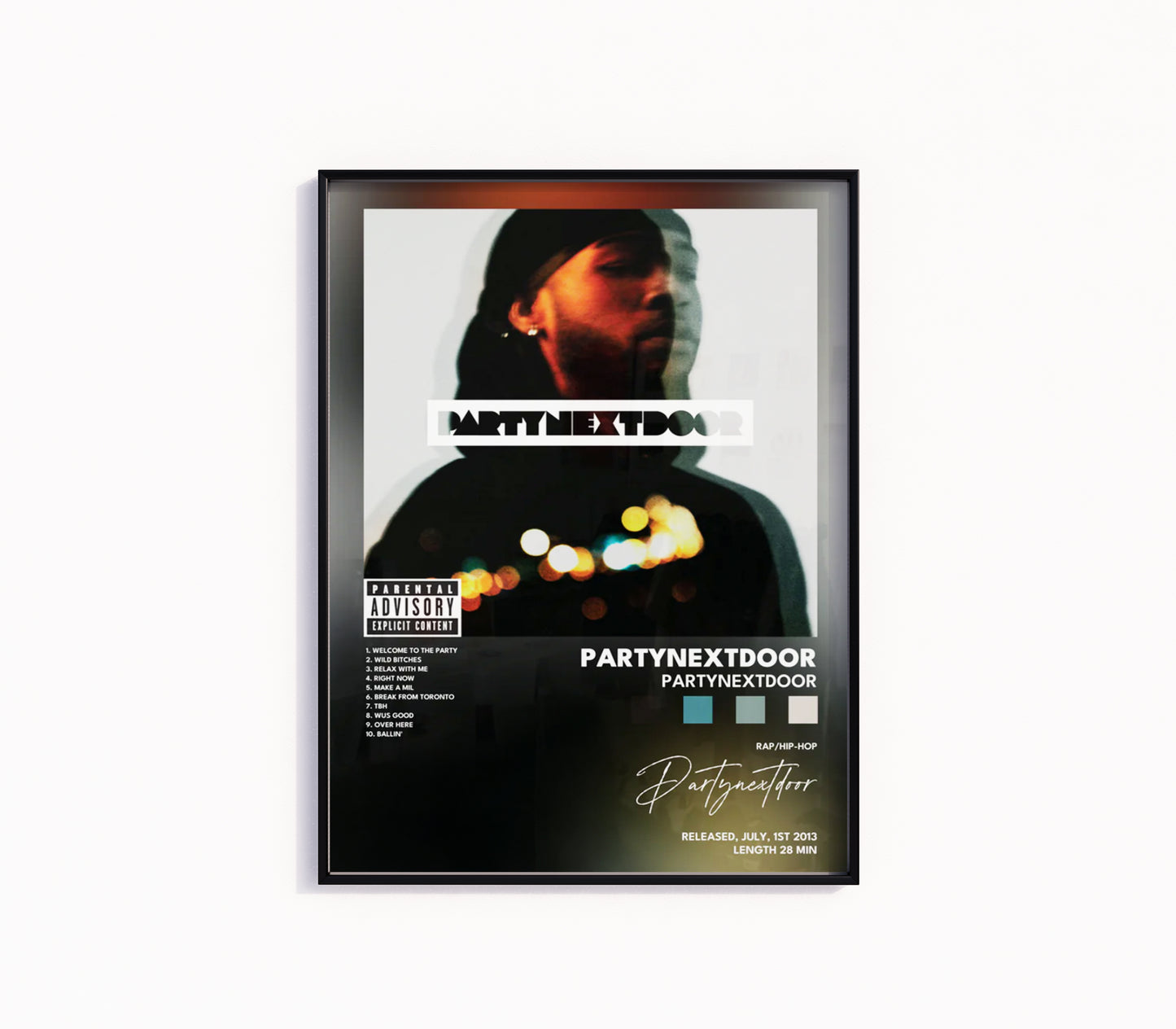 PARTYNEXTDOOR "PartyNextDoor" Album Poster