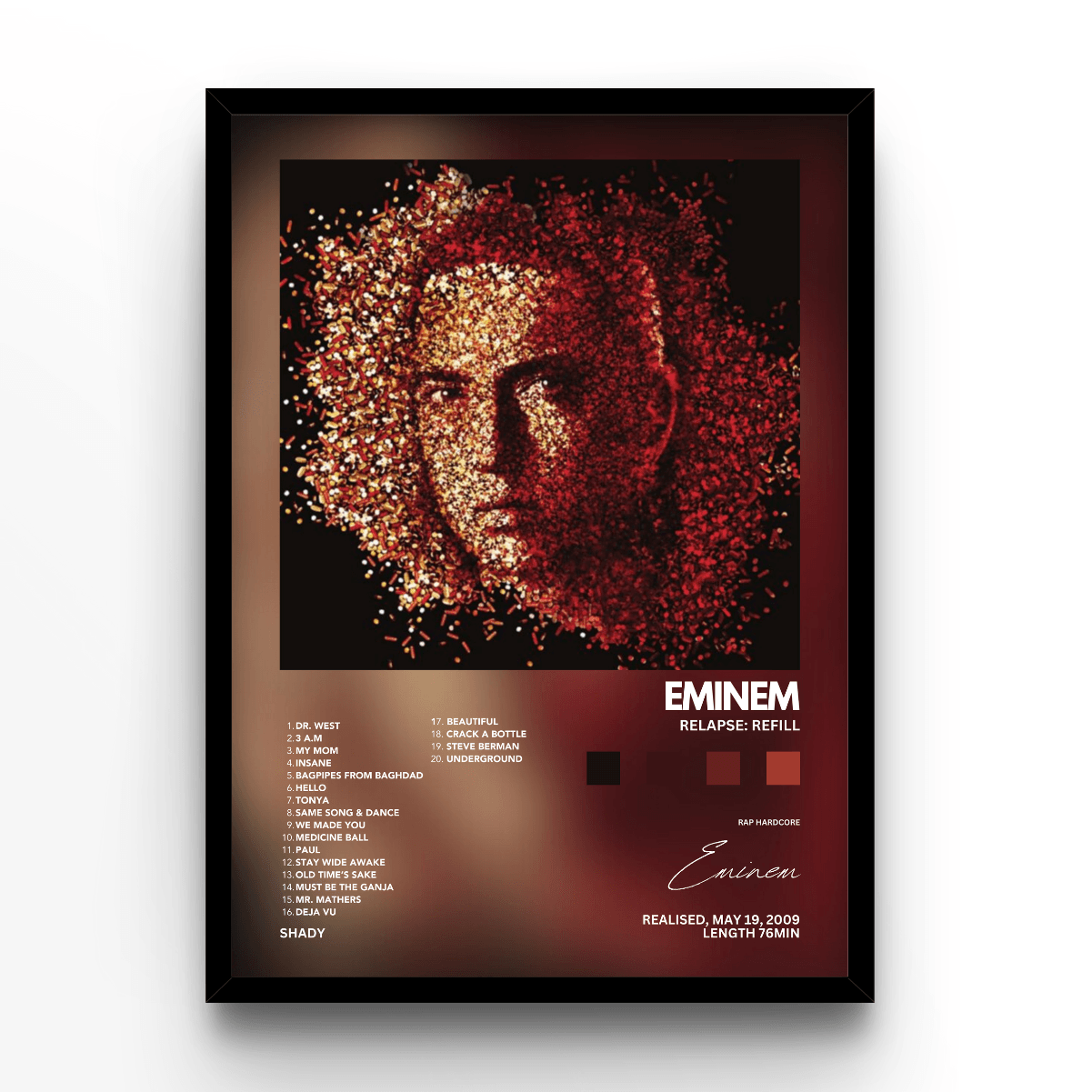 Eminem "Relapse" Album Poster