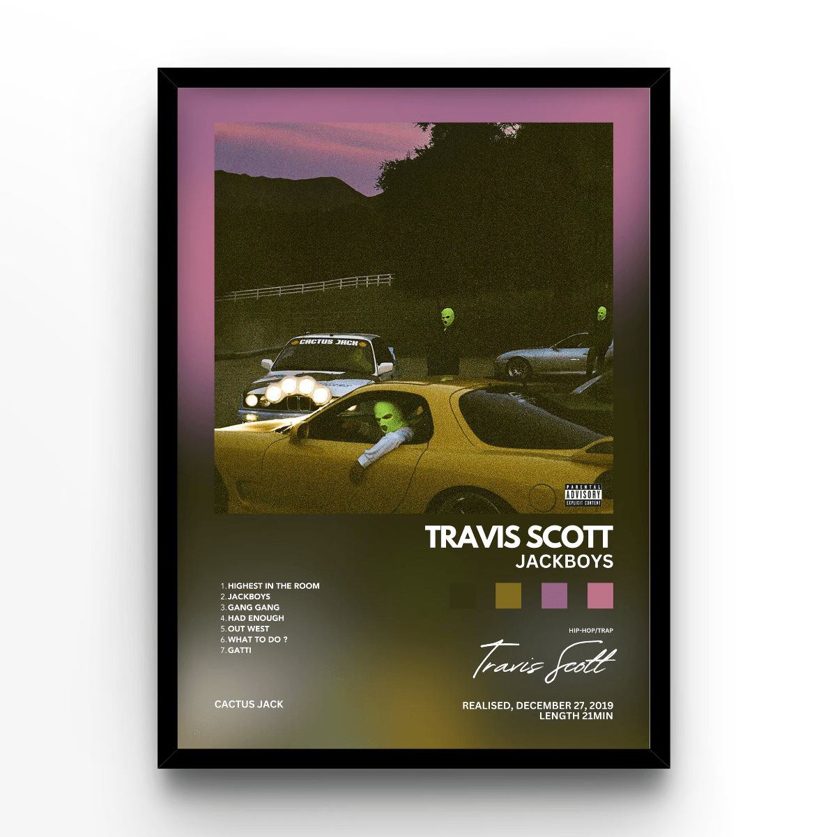 Travis Scott "Jackboys" Album Poster