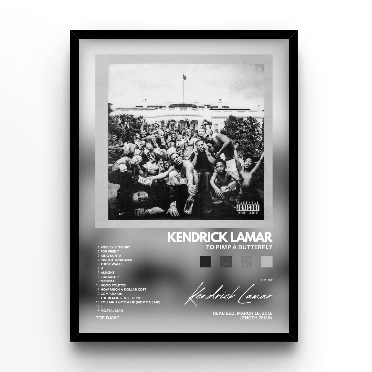 Kendrick Lamar "To Pimp A Butterfly" Album Poster