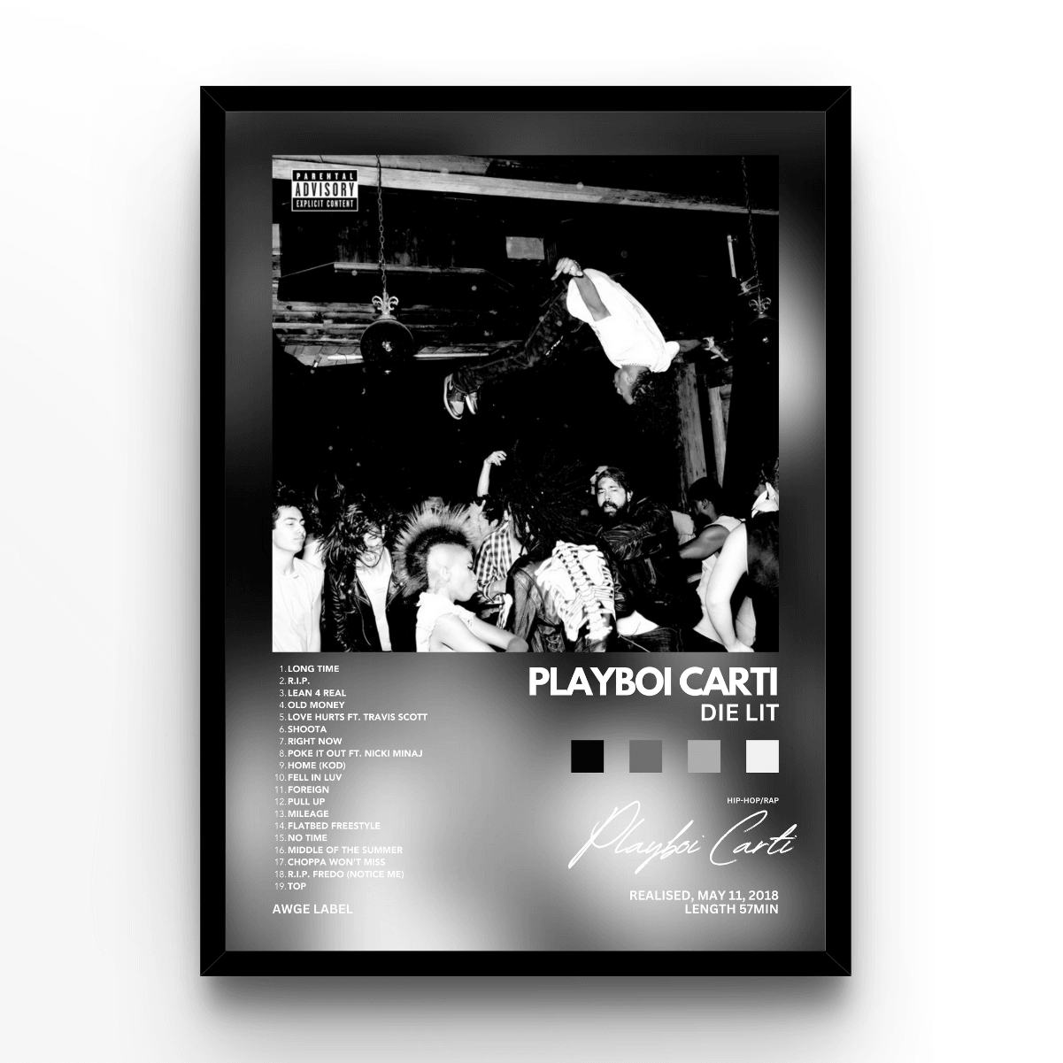 Playboi Carti "Die Lit" Poster