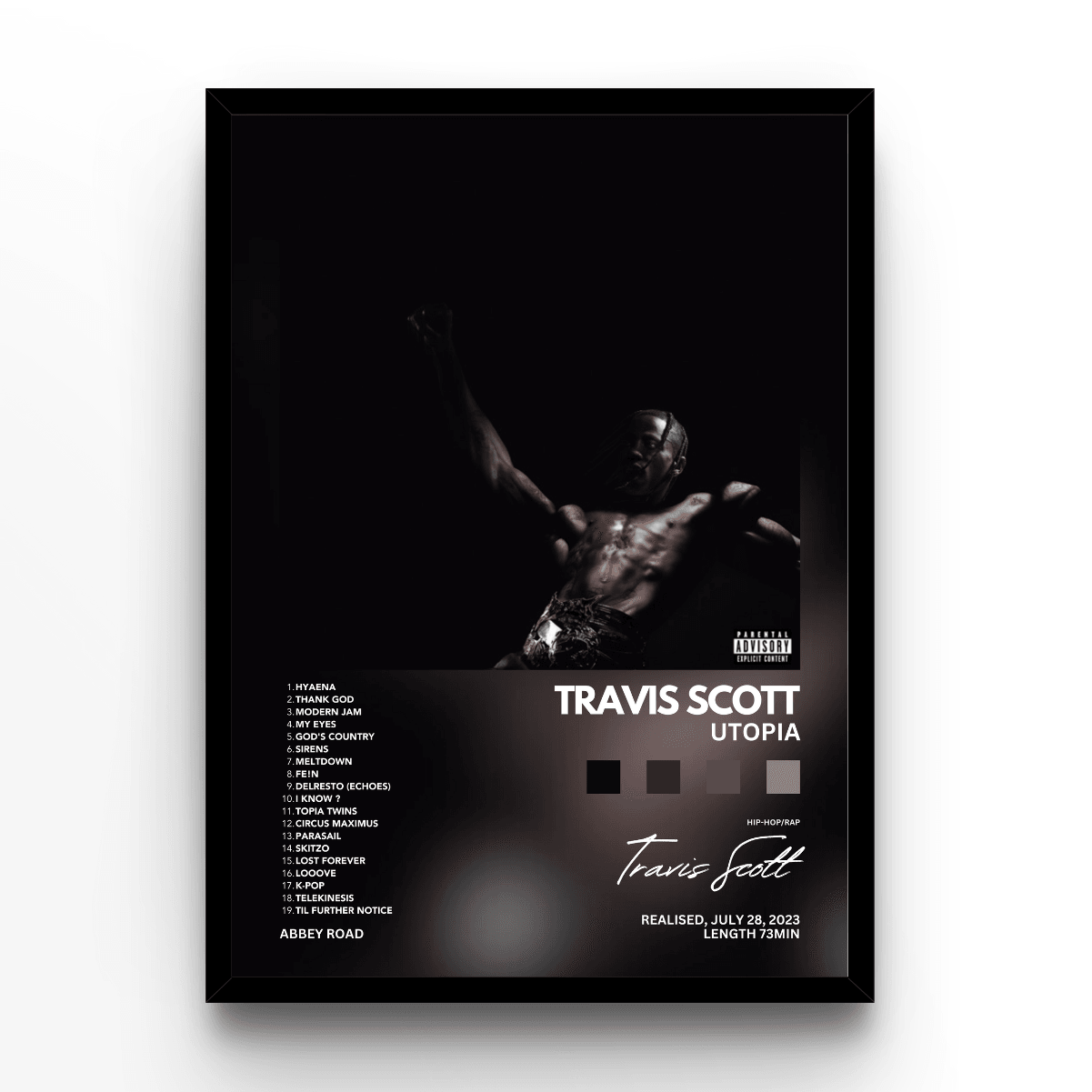 Travis Scott "Utopia" Album Poster