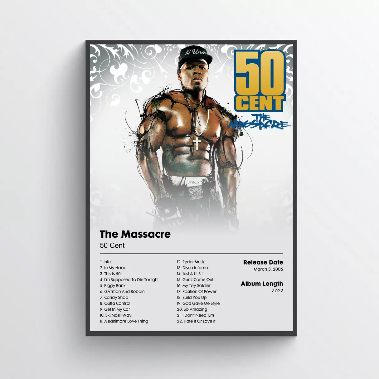 50 Cent "The Massacre" Album Poster