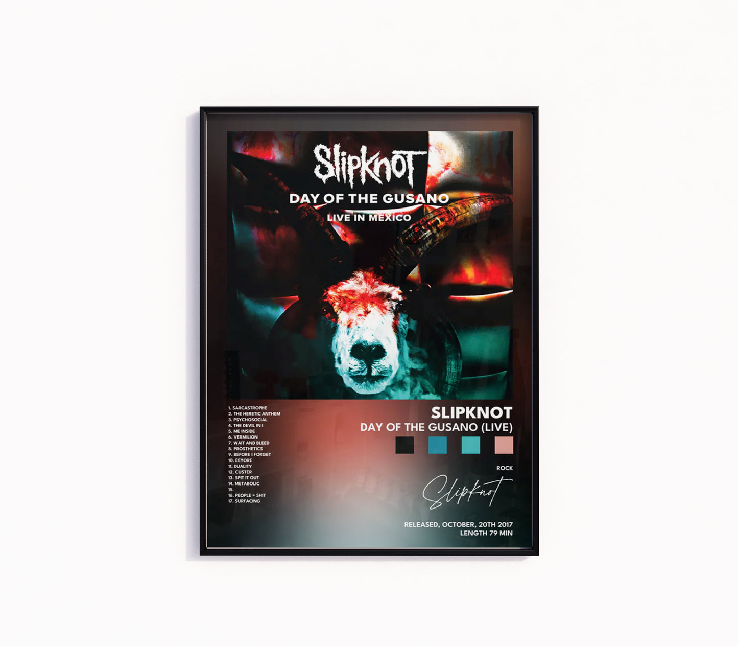 Slipknot "Day of the Gusano" Album Poster