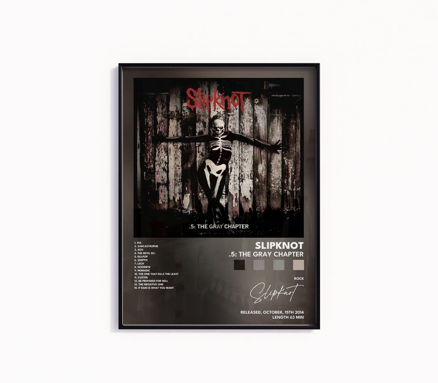 Slipknot ".5: The Gray Chapter" Album Poster