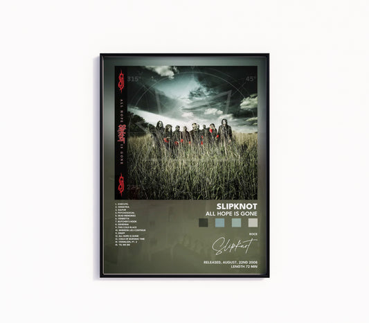 Slipknot "All Hope Is Gone" Album Poster