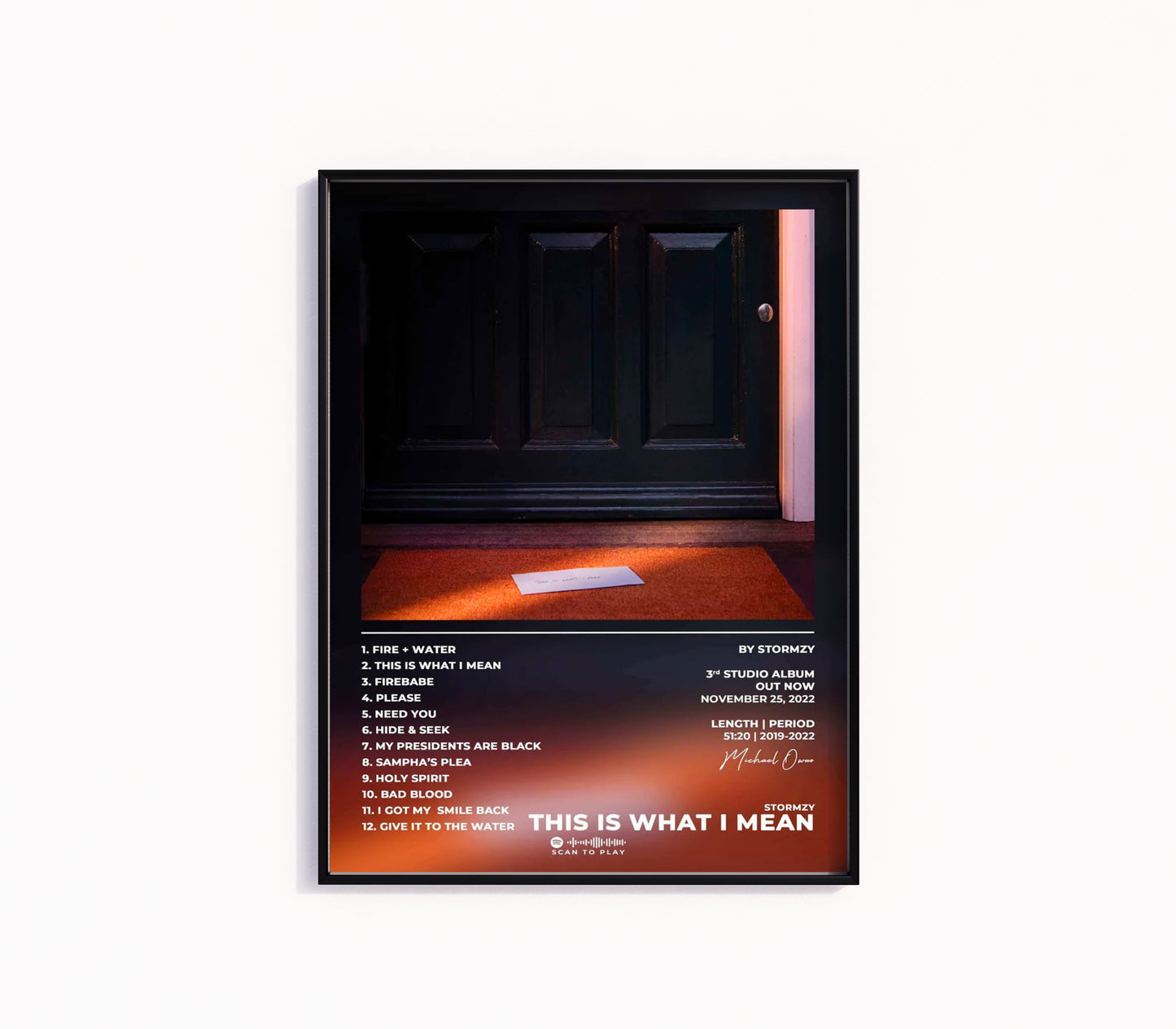 Stormzy "This Is What I Mean" Album Poster