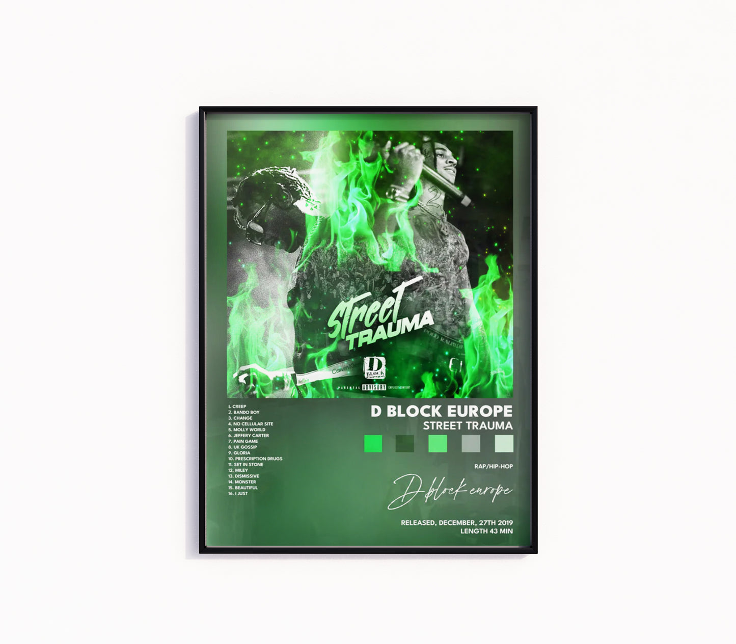 D-Block Europe "Street Trauma" Poster