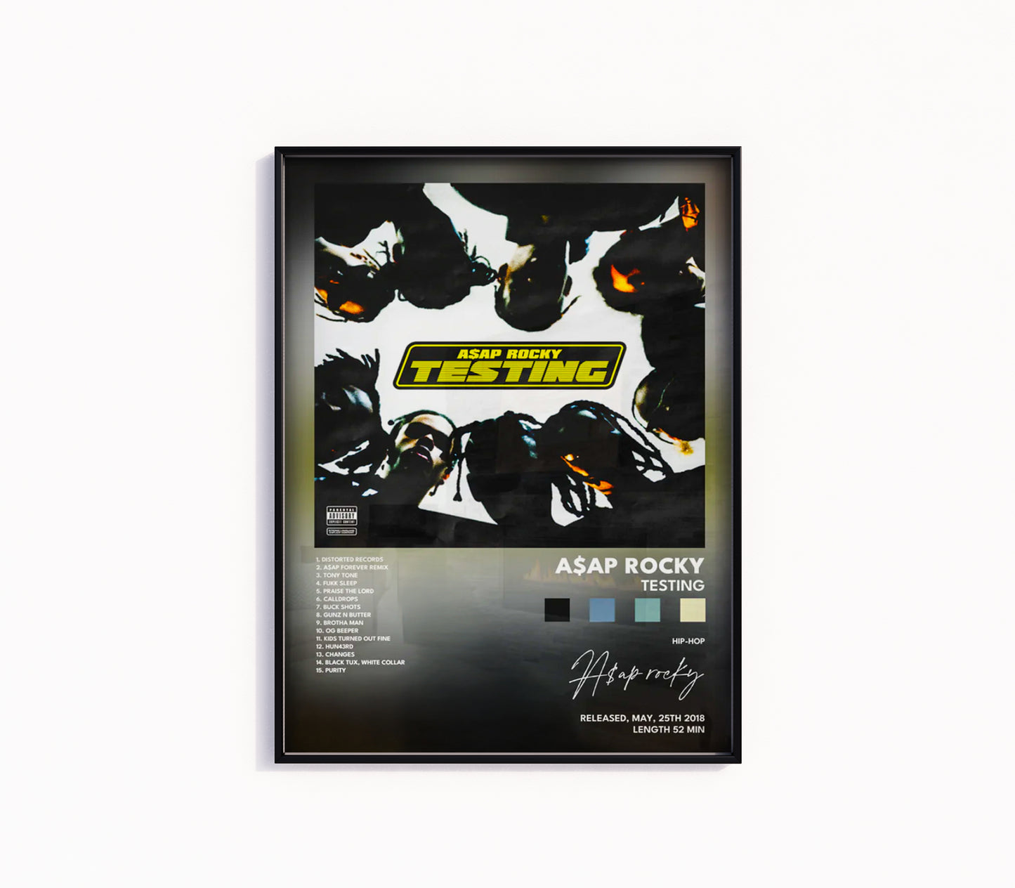 Asap Rocky "Testing" Album Poster