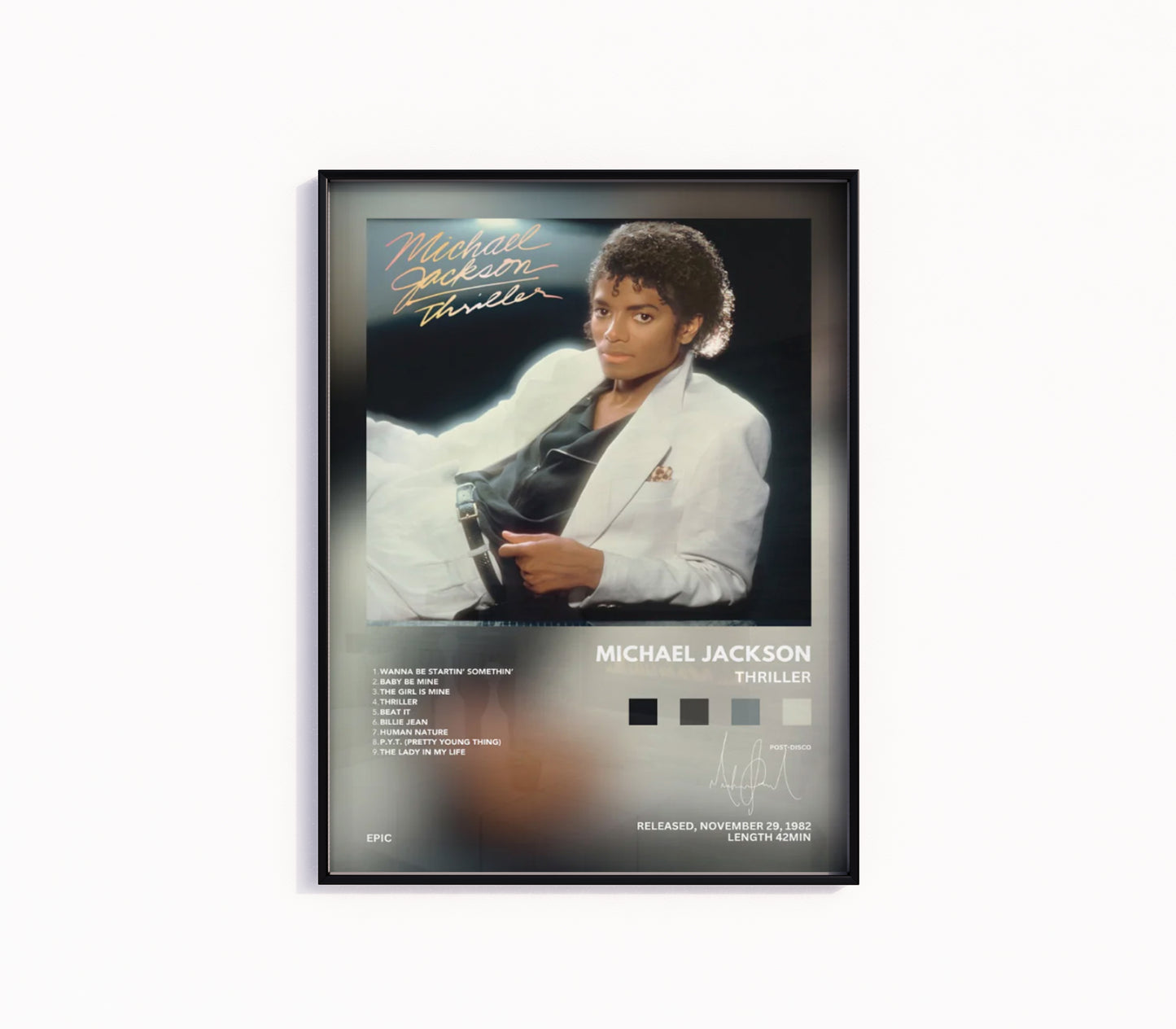 Michael Jackson "Thriller" Album Poster