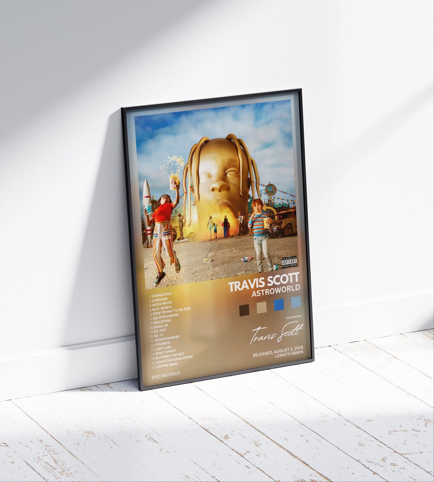 Travis Scott "Astroworld" Album Poster