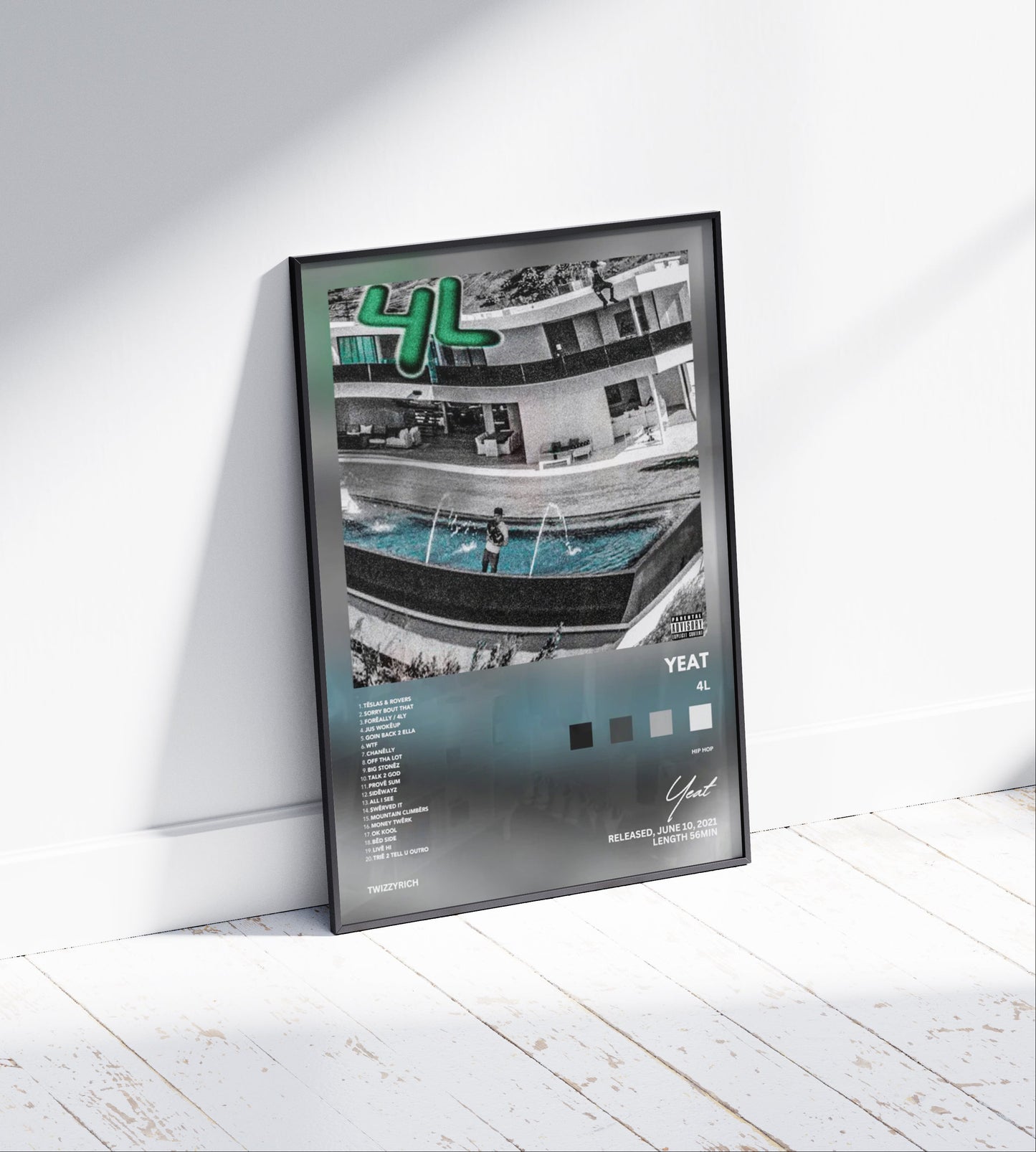 Yeat "4L" Album Poster