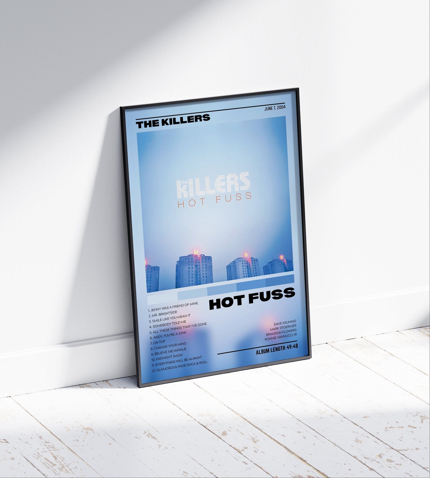The Killers "Hot Fuss" Album Poster