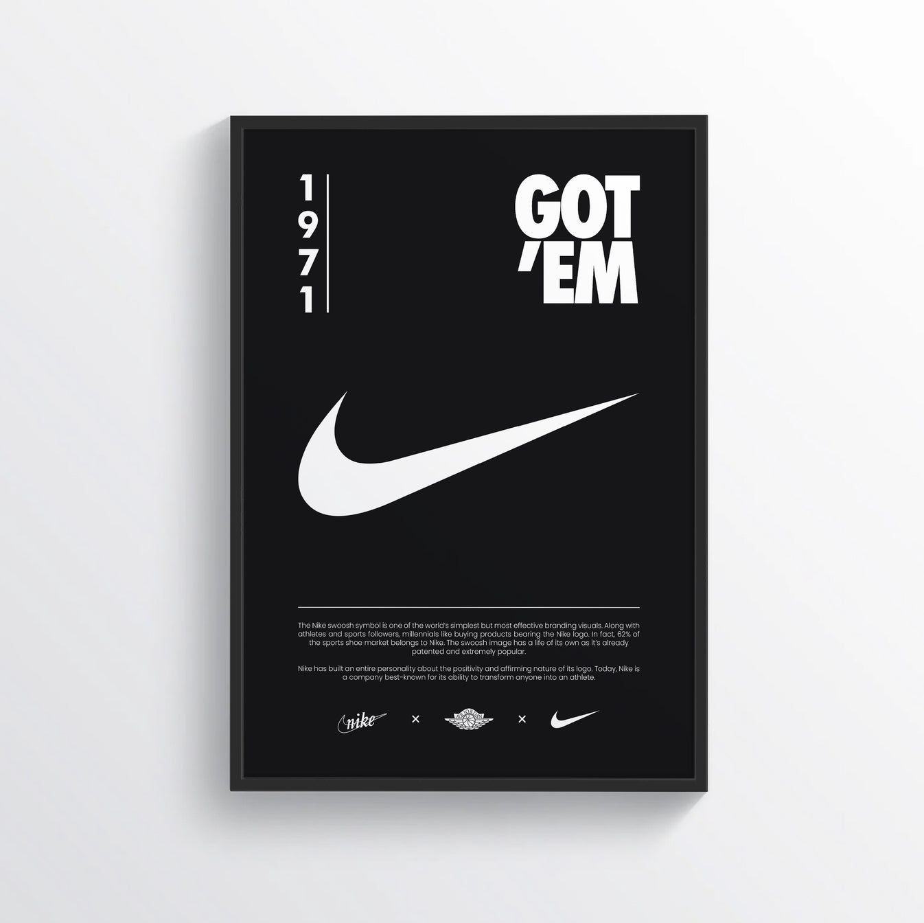 Nike Black Poster (Copy) – Rapper Posters