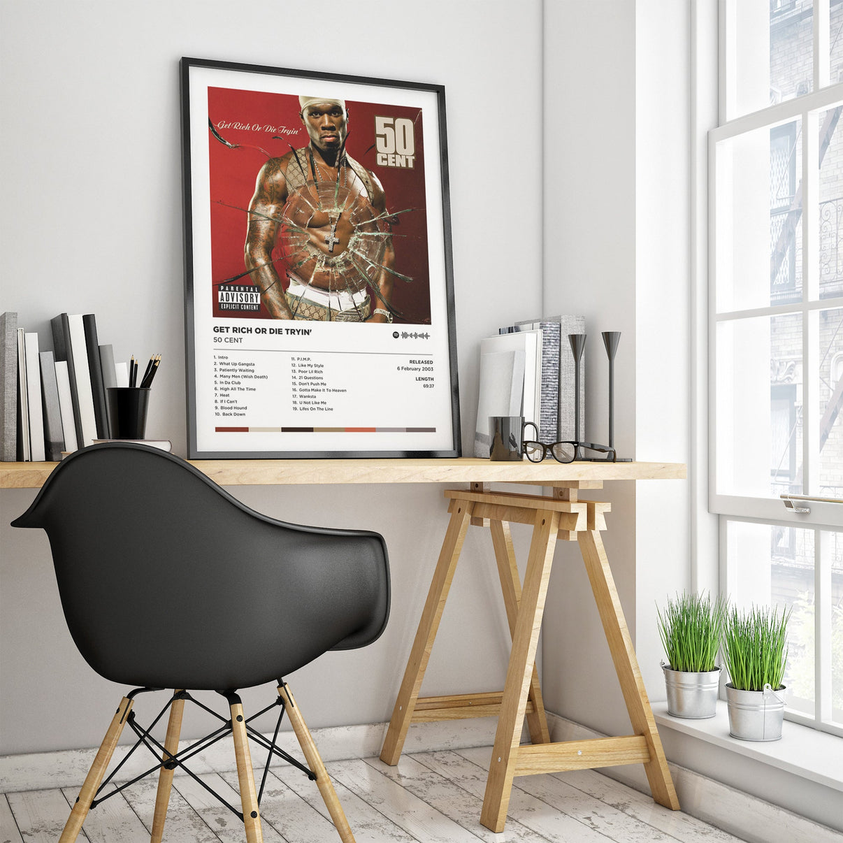 50 Cent "Get Rich or Die Tryin" Poster Print