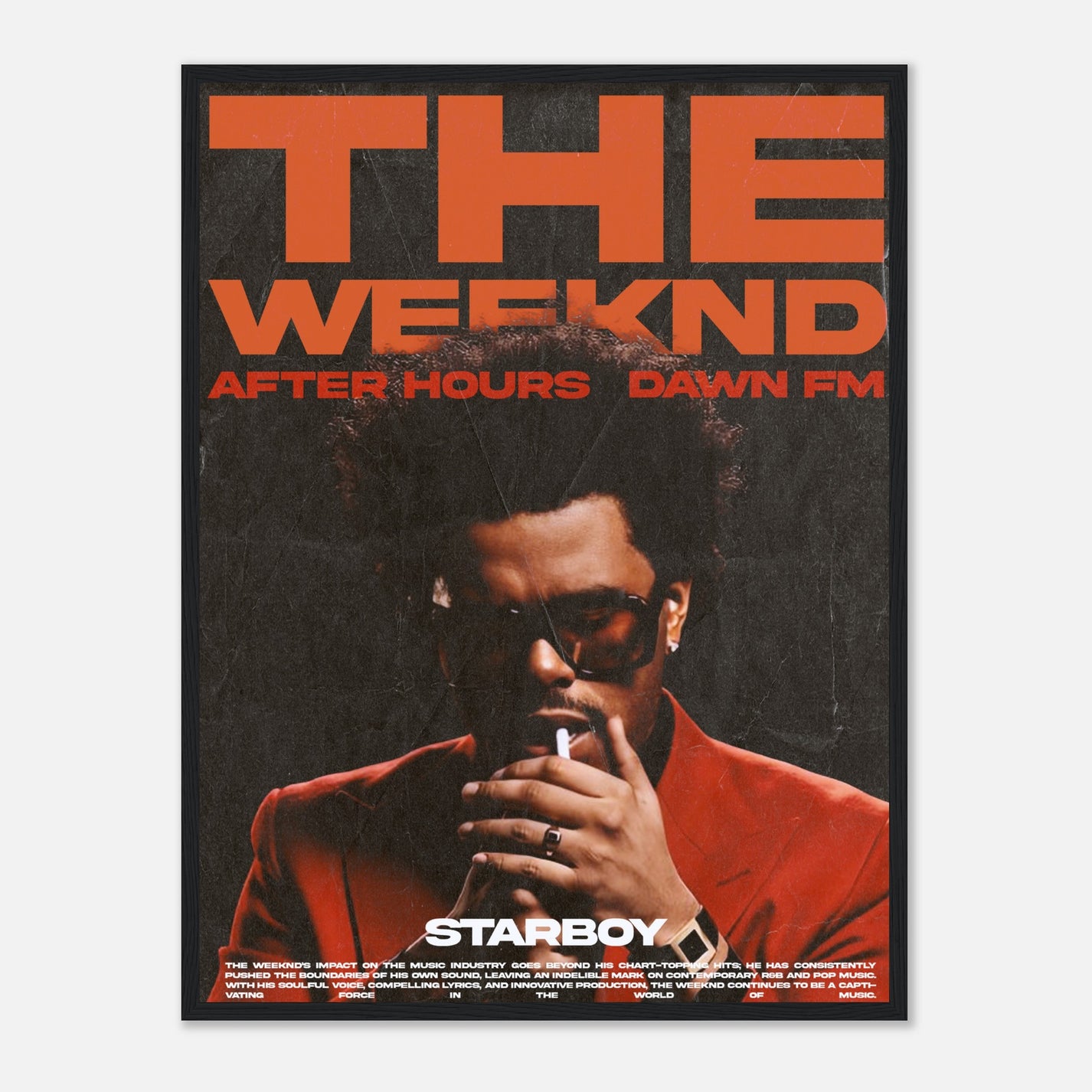 The Weekend Rapper Logo The Weeknd Poster Print – Rapper Posters