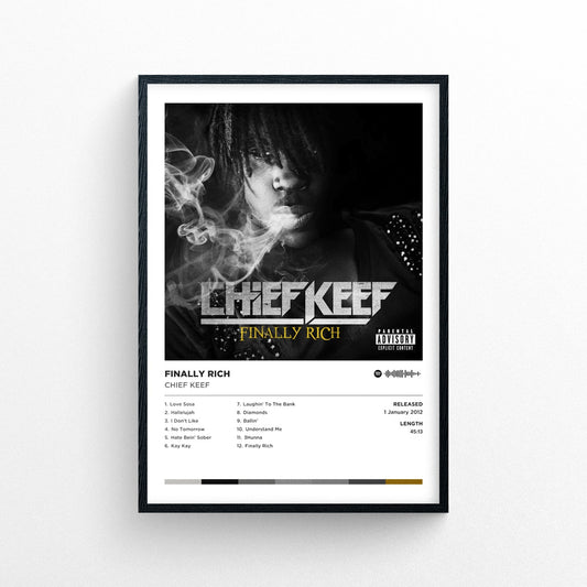 Chief Keef "Finally Rich" Poster Print