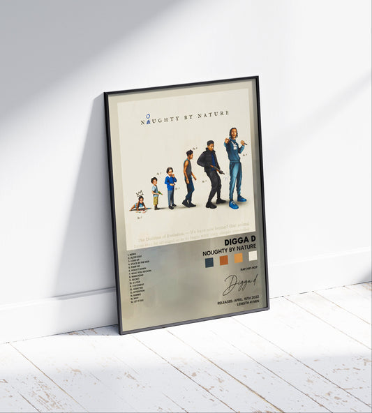 Digga D 'Noughty by Nature' Album Poster