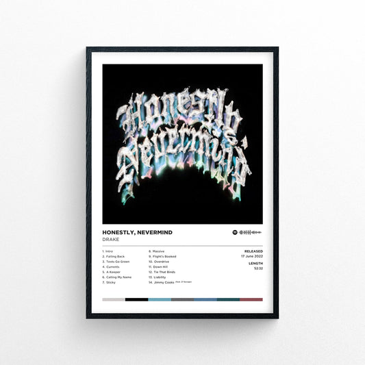 Drake "Honestly, Nevermind" Poster Print