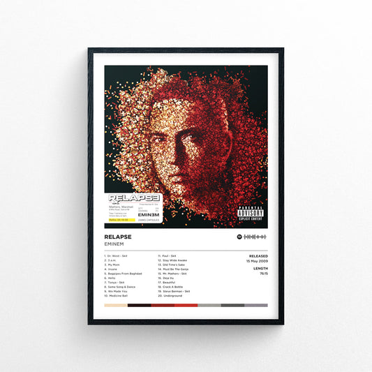 Eminem "Relapse" Poster Print