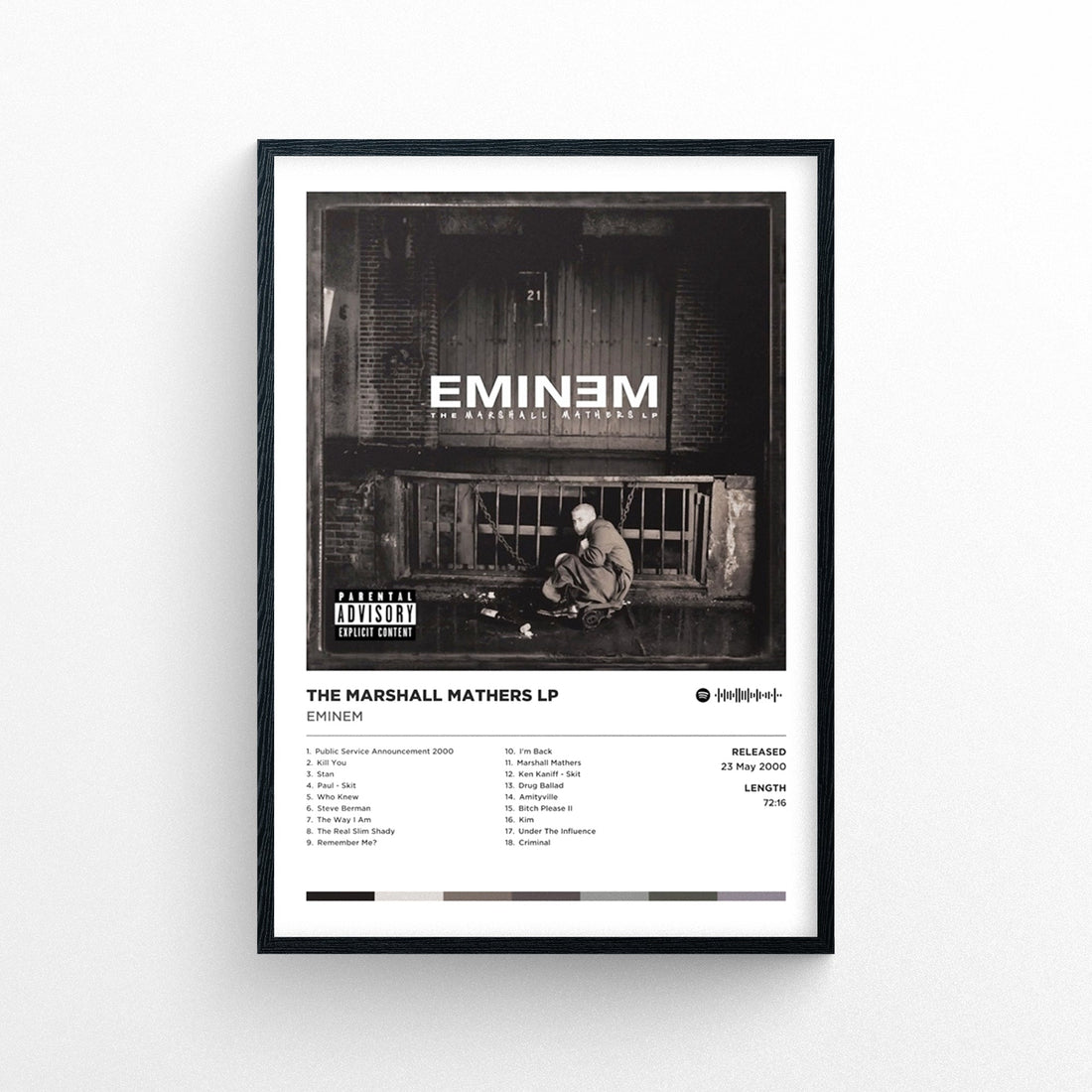 Eminem "The Marshall Mathers Lp" Poster Print