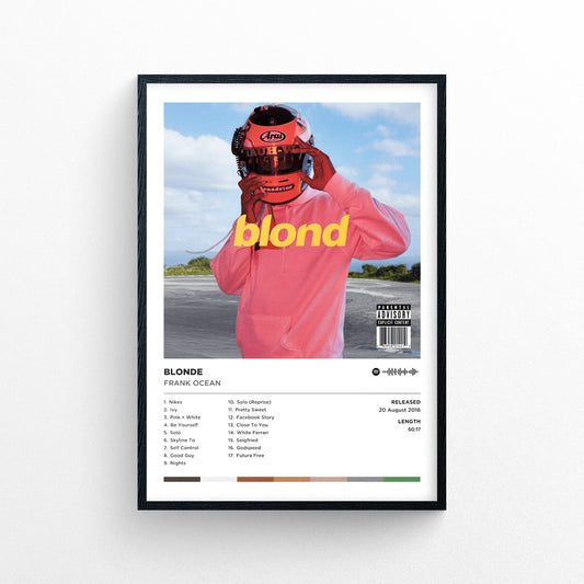 Frank Ocean "Blonde" Poster Print