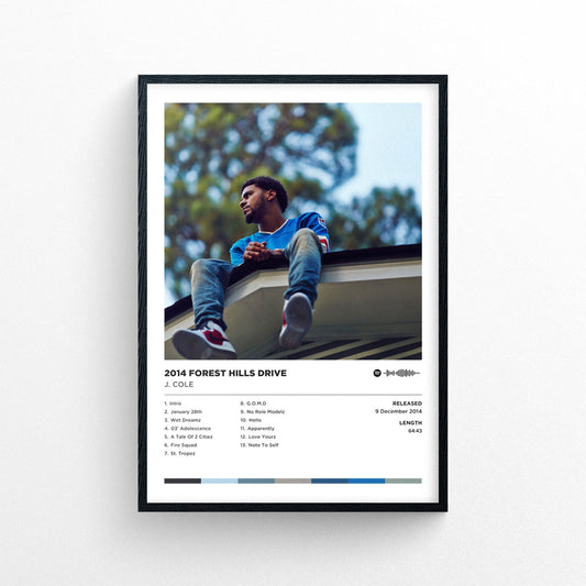 J Cole "2014 Forest Hills Drive" Poster Print