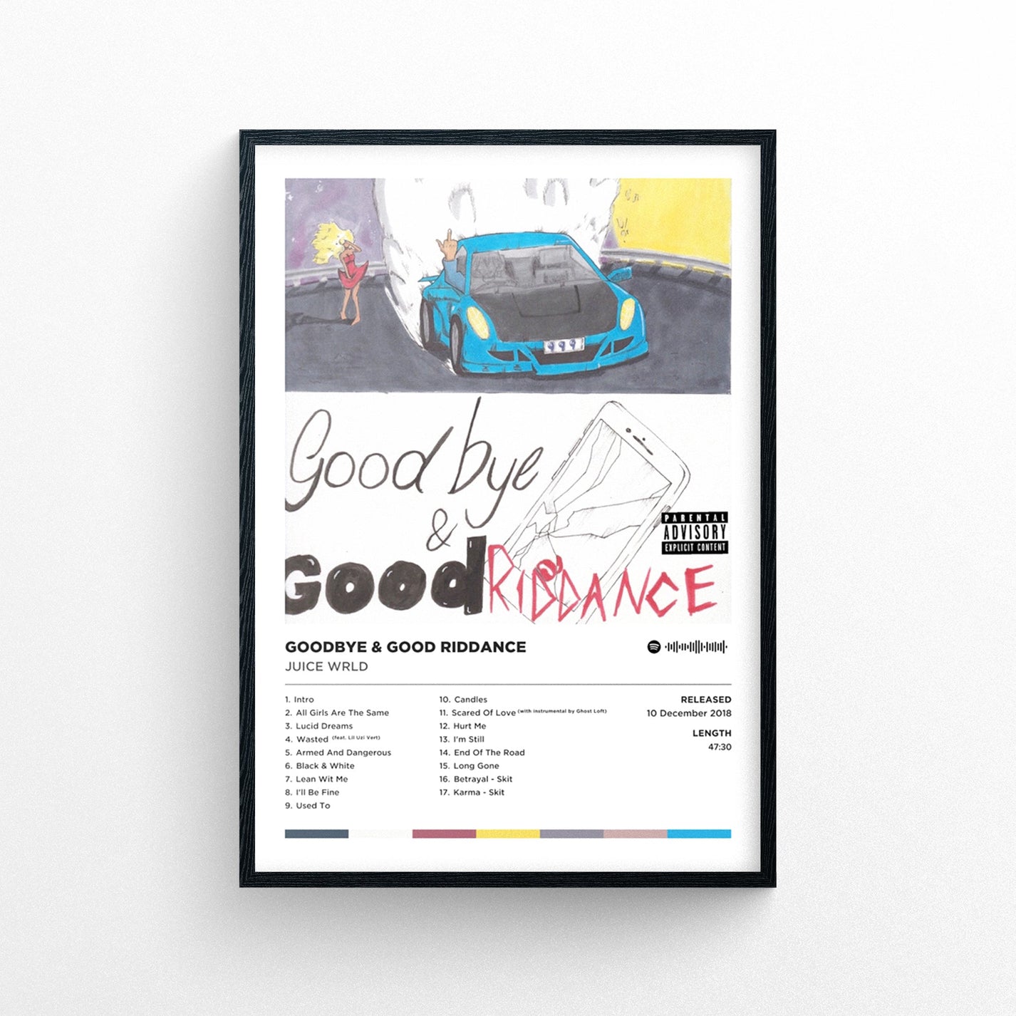 Juice Wrld "Goodbye & Good Riddance" Poster Print