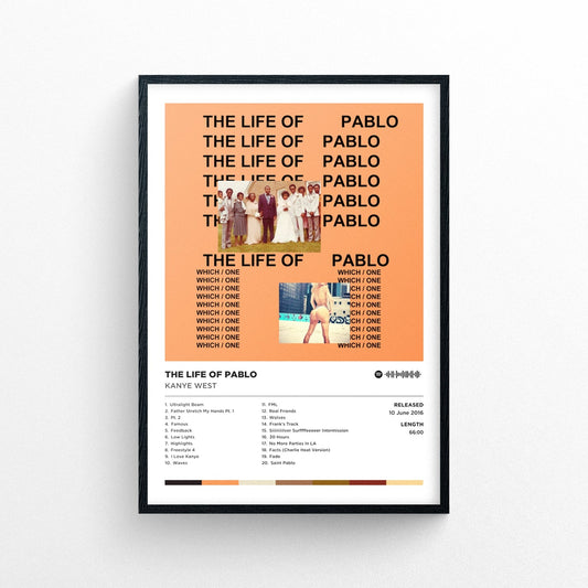 Kanye West "The Life Of Pablo" Poster Print