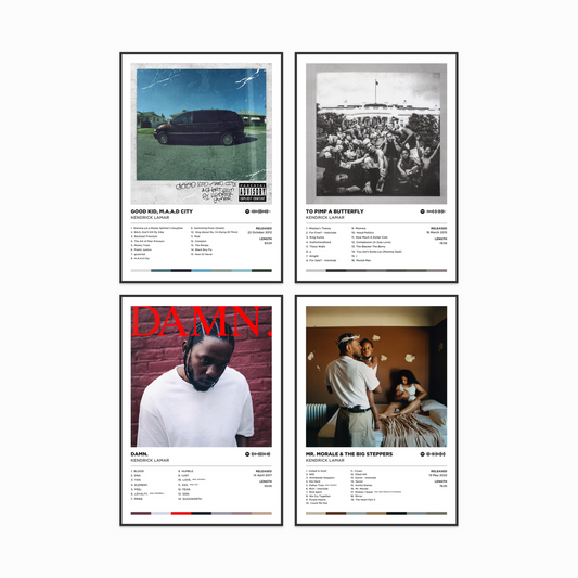 Kendrick Lamar Gift Bundle - 4 Poster Prints