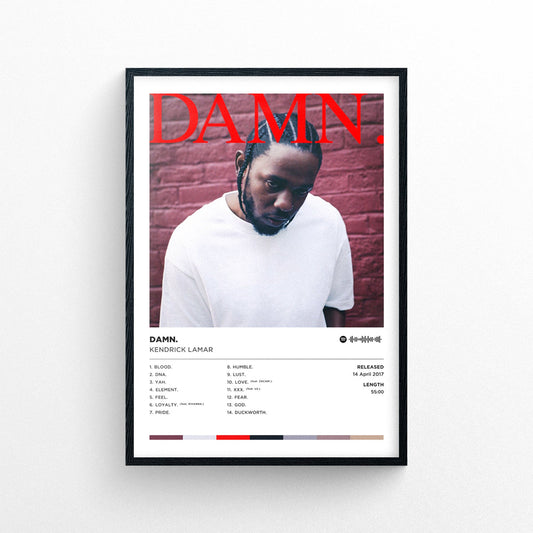 Kendrick Lamar "Damn" Poster Print