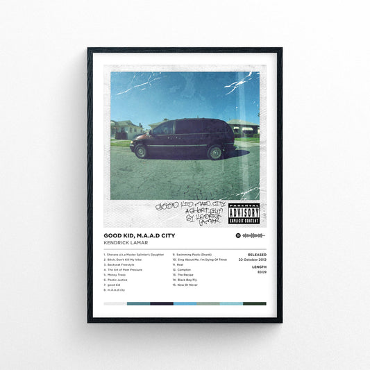 Kendrick Lamar "Good Kid, M.A.A.D City" Poster Print