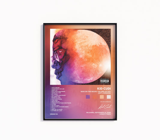 Kid Cudi "Man on the Moon: The End of Day" Album Poster