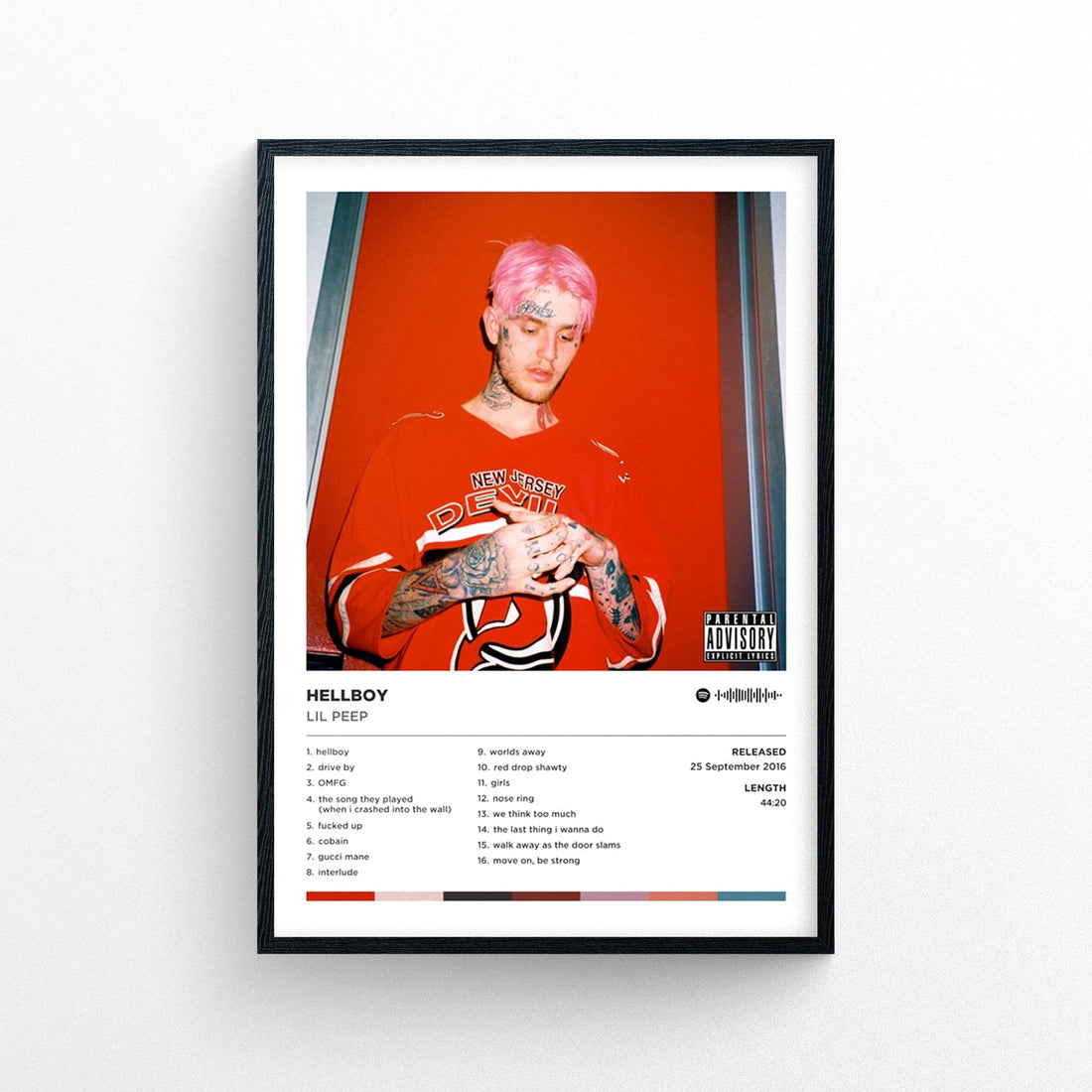 Lil Peep "Hellboy" Poster Print – Rapper Posters