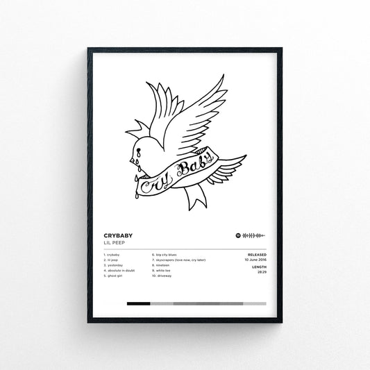 Lil Peep "Crybaby" Poster Print