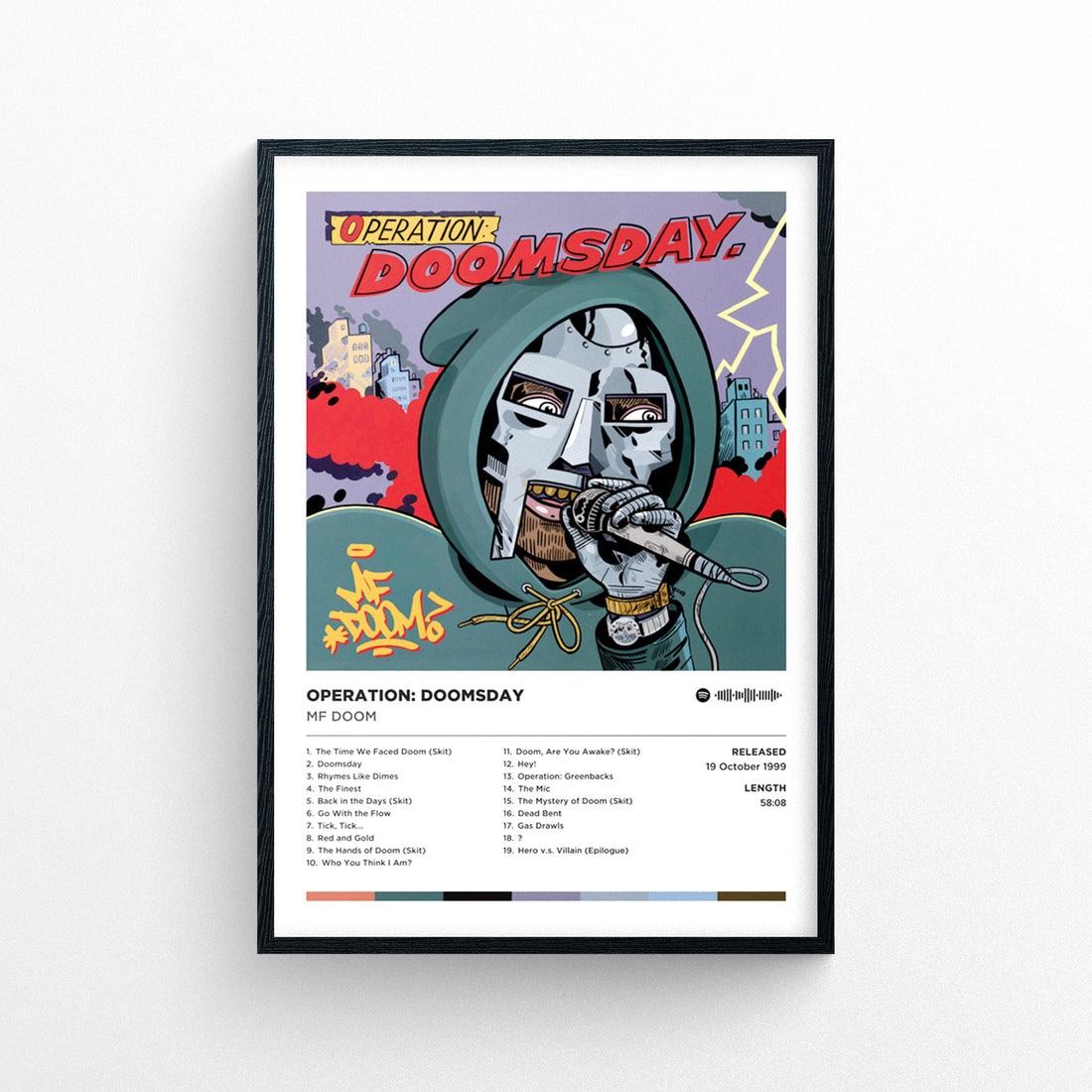 MF Doom "Operation Doomsday" Poster Print