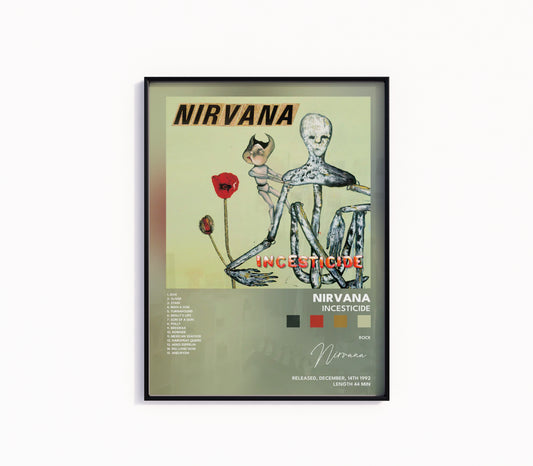 Nirvana "Incesticide" Album Poster