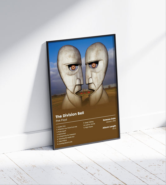 Pink Floyd 'The Division Bell' Album Poster
