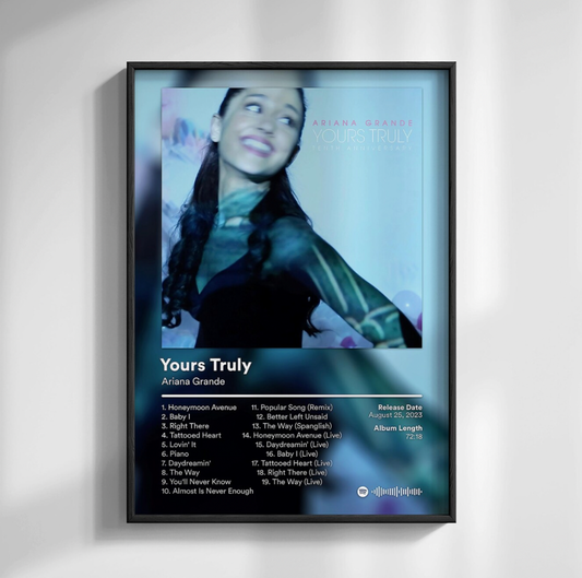 Ariana Grande "Yours Truly" Album Poster
