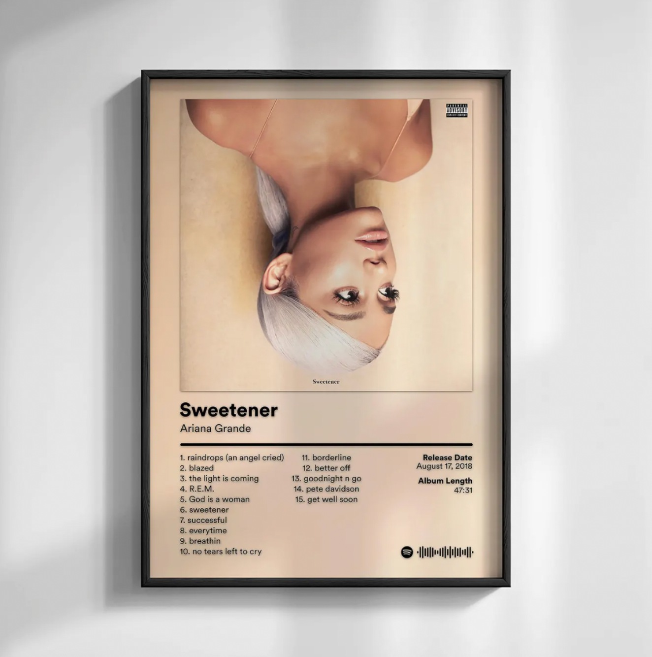 Ariana Grande "Sweetener" Album Poster