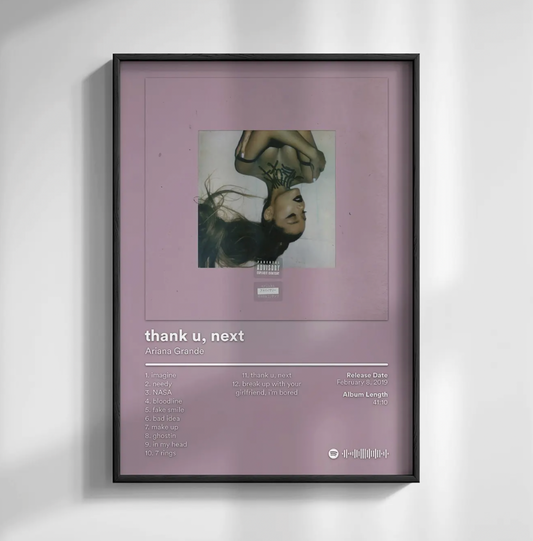 Ariana Grande "Thank U, Next" Album Poster