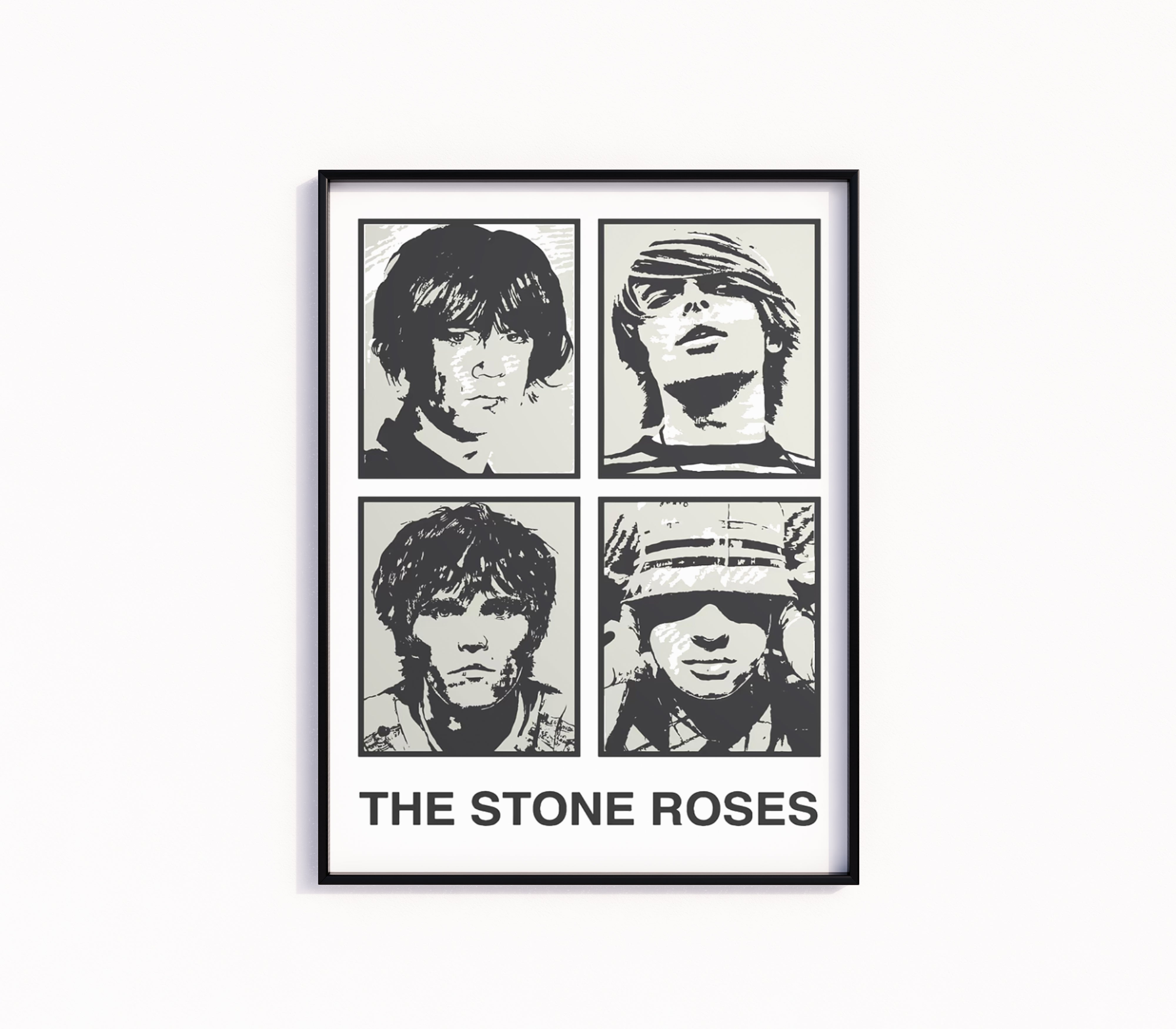 Stone Roses Techno Rave Stone Roses Poster – Rapper Posters
